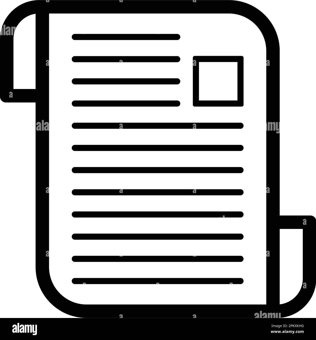 Articolo, blog post icona - uso perfetto per la progettazione e lo sviluppo di siti web, file stampati e presentazioni, materiali promozionali e molto altro. VEC Illustrazione Vettoriale