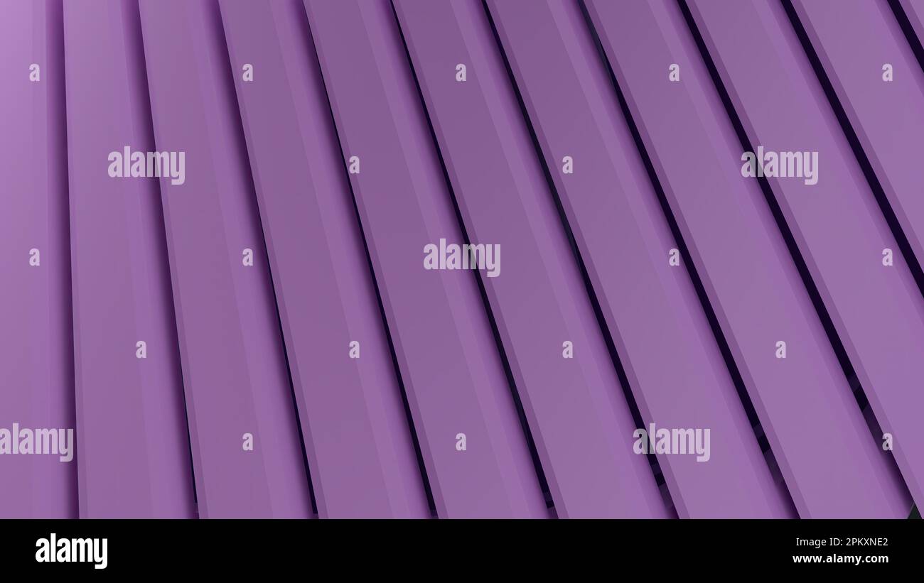 Motivo lineare a tendina viola Pop astratto elegante moderno rendering 3D elementi di design di sfondo alta qualità illustrazione 3D. Foto Stock