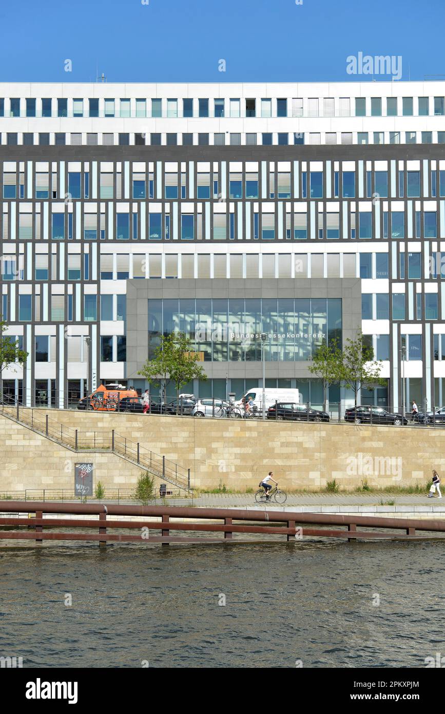 Casa della conferenza stampa federale, Schiffbauerdamm, Mitte, Berlino, Germania Foto Stock