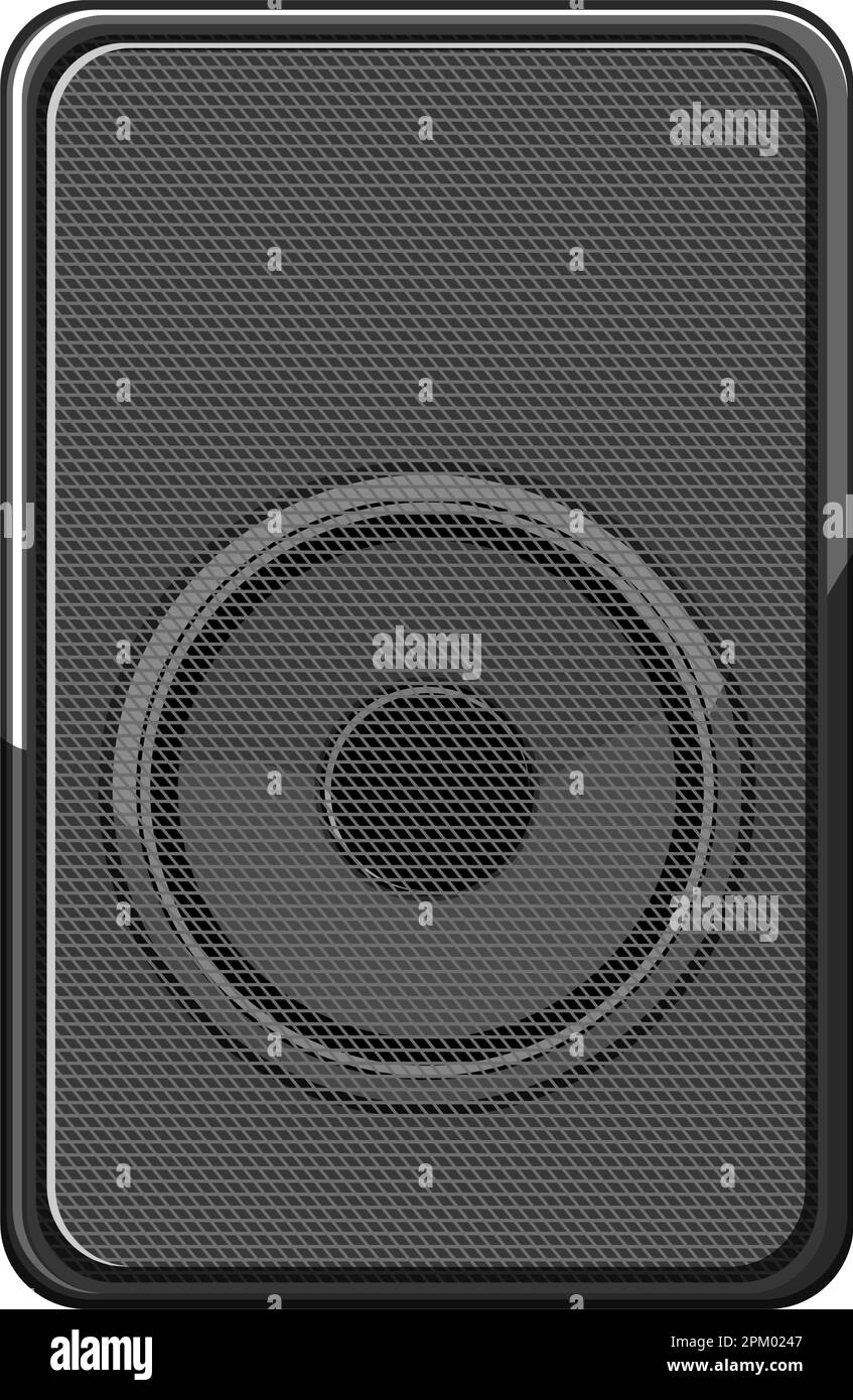 audio studio audio monitor cartoon vettoriale illustrazione Illustrazione Vettoriale