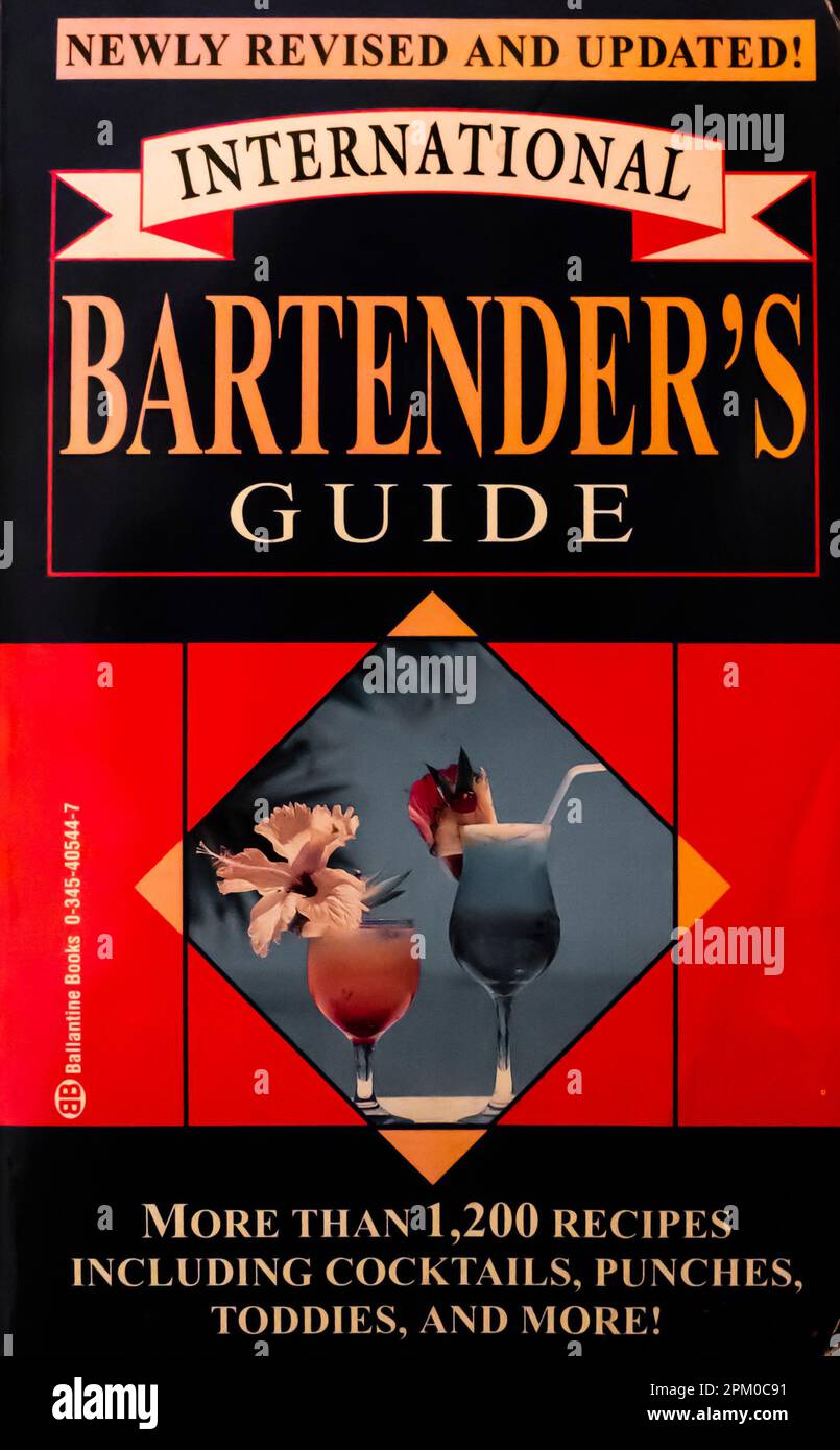 Guida internazionale del barman - 1.200 ricette della bevanda, Foto Stock