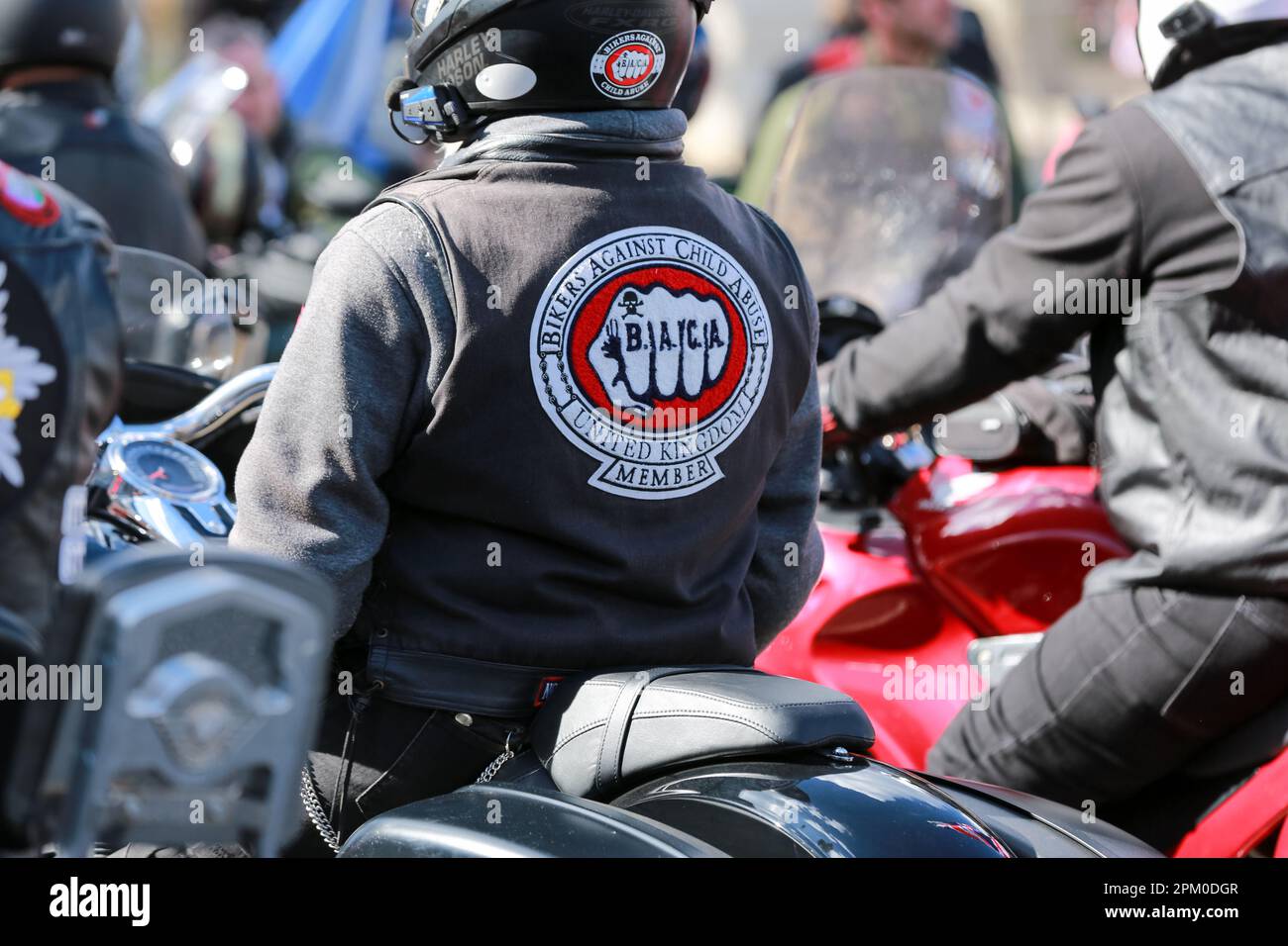 Londra, Regno Unito. 07 Apr 2023. Rolling Thunder UK organizzò un Ride of RESPECT per la regina Elisabetta II © Waldemar Sikora Foto Stock