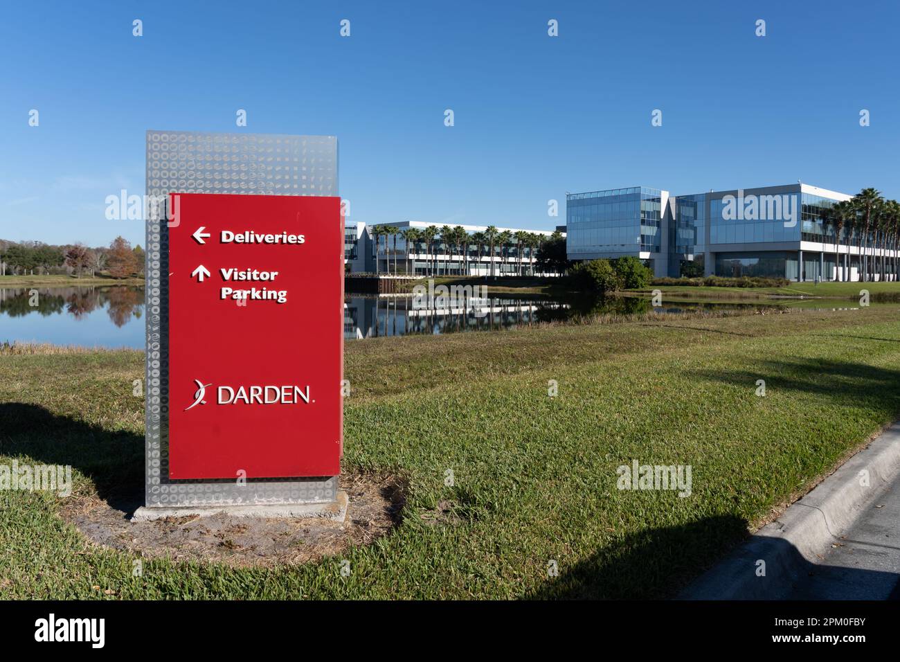 Sede centrale di Darden a Orlando, Florida, Stati Uniti. Foto Stock