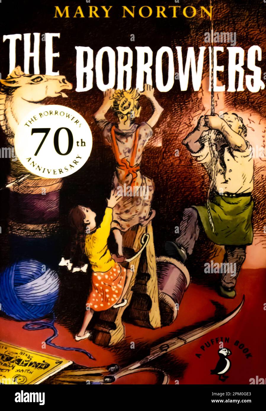 I mutuatari sono un romanzo di fantasia per bambini dell'autore inglese Mary Norton, 1952 Foto Stock
