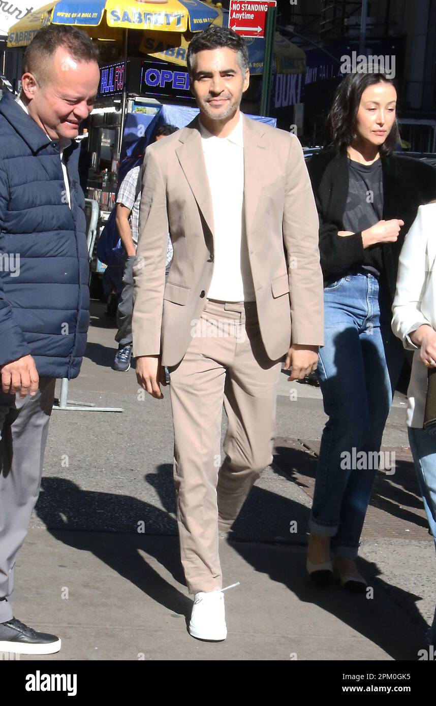 New York, NY, Stati Uniti. 10th Apr, 2023. Ramon Rodriguez visto al buon mattino America promuovendo la nuova stagione di Will Trent il 10 aprile 2023 a New York City. Credit: RW/Media Punch/Alamy Live News Foto Stock