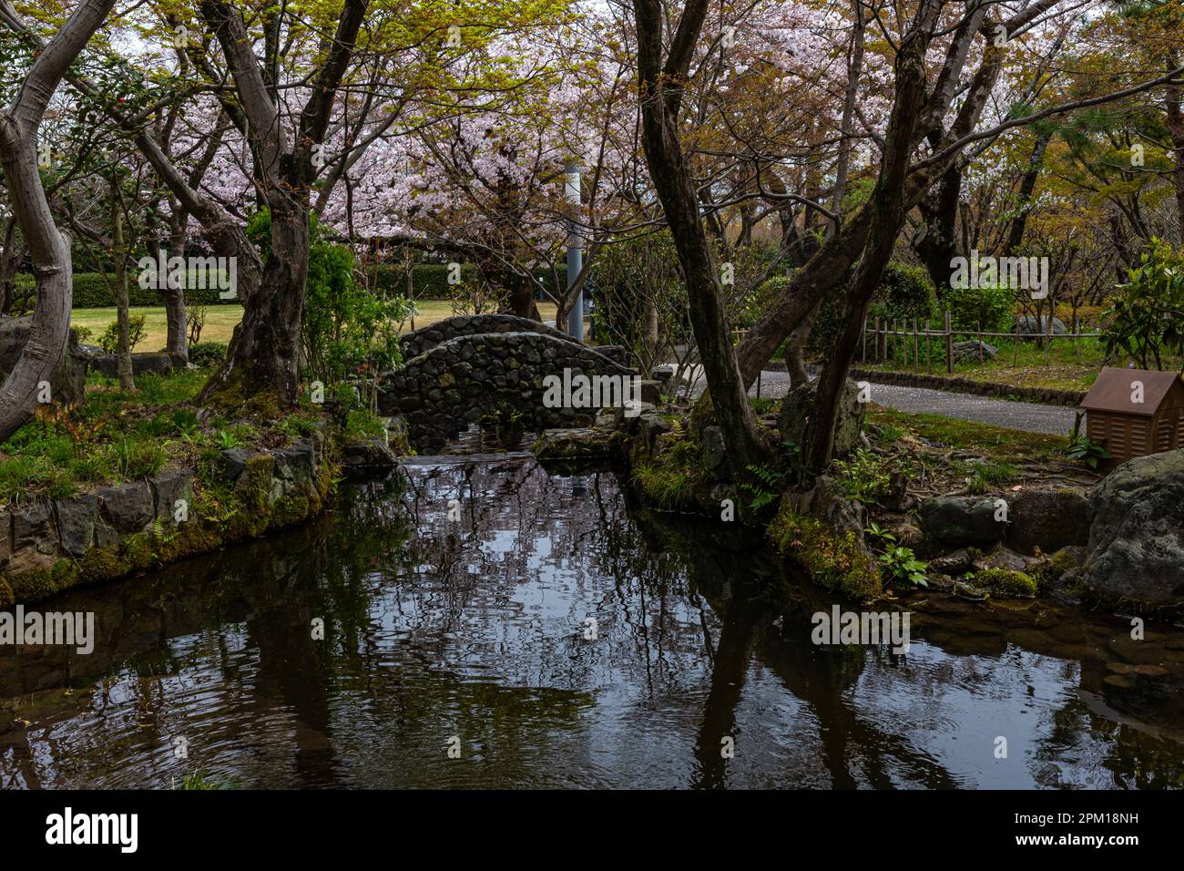 Oyamazaki Villa Garden è degno di nota in quanto lo stesso Shotaro Kaga ha progettato l'architettura e il giardino, essendo stato in Europa in un momento in cui studyin Foto Stock