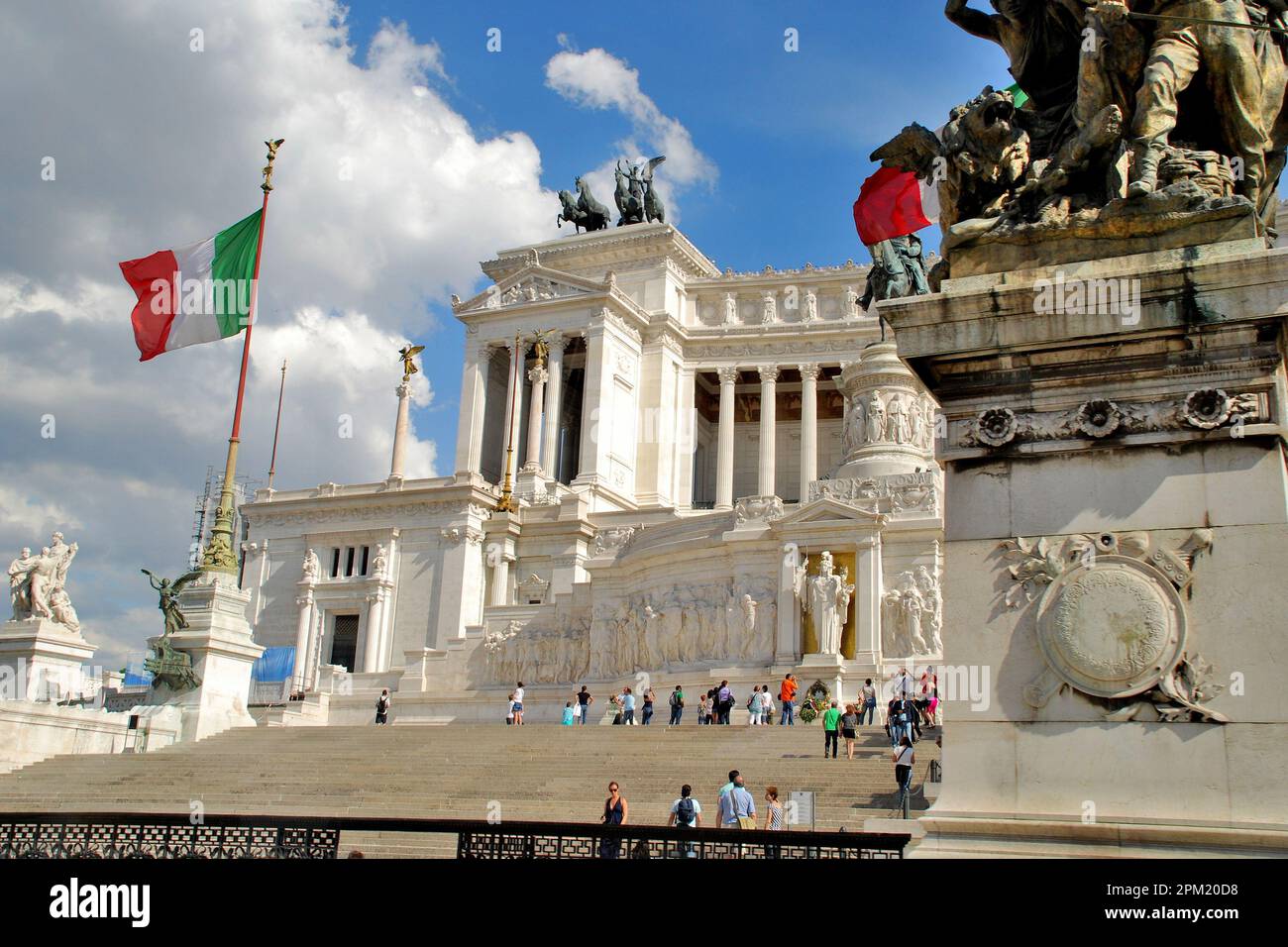 Monumento a Vittorio Emanuele II, Roma, Italia, Europa Foto Stock