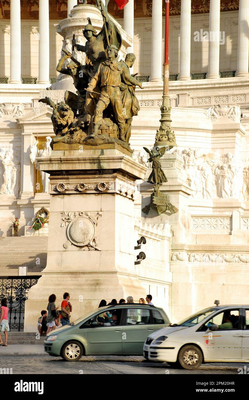 Monumento a Vittorio Emanuele II, Roma, Italia, Europa Foto Stock