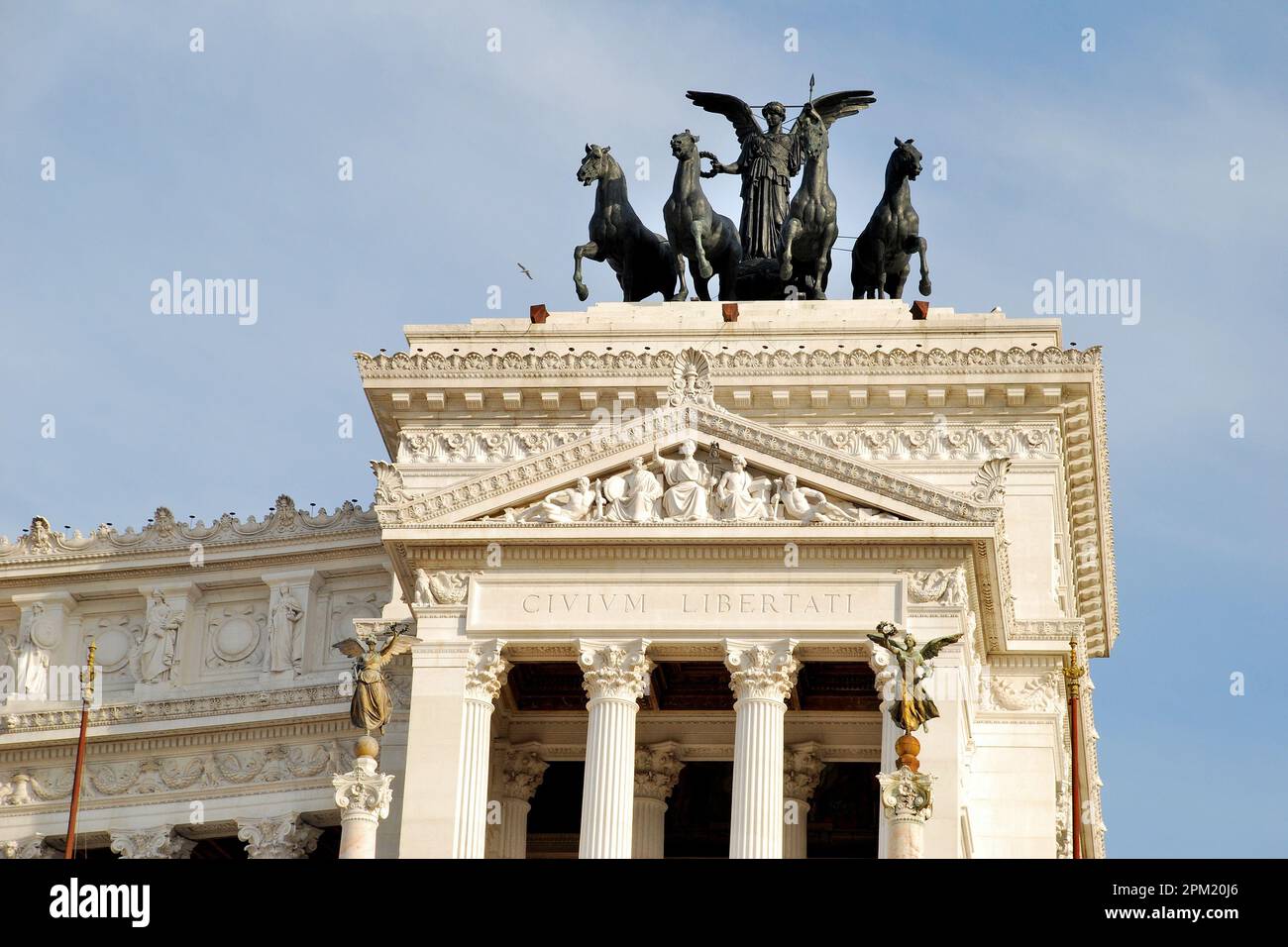 Monumento a Vittorio Emanuele II, Roma, Italia, Europa Foto Stock