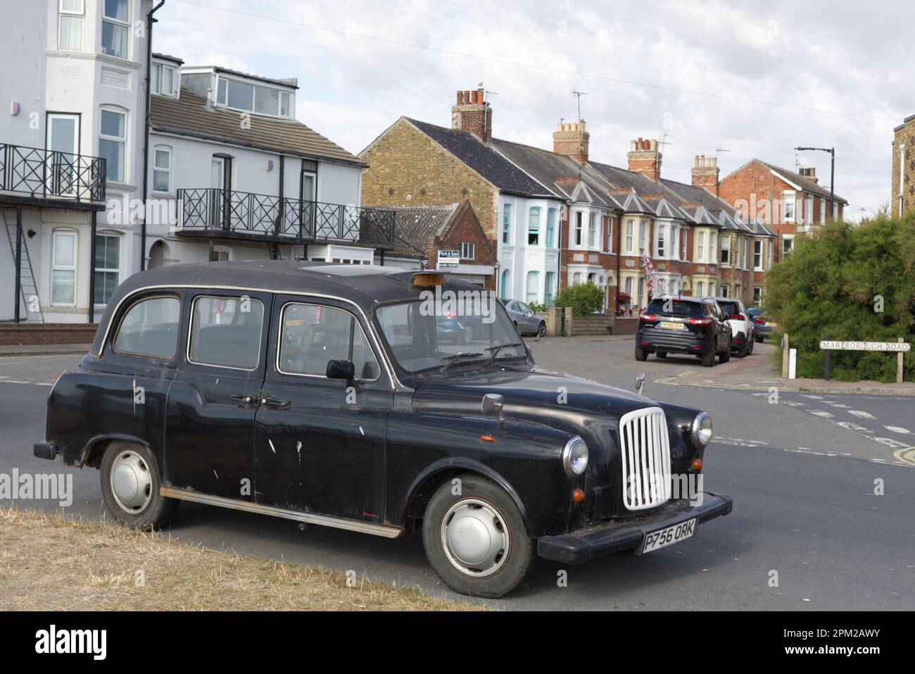 London Black Cab Foto Stock