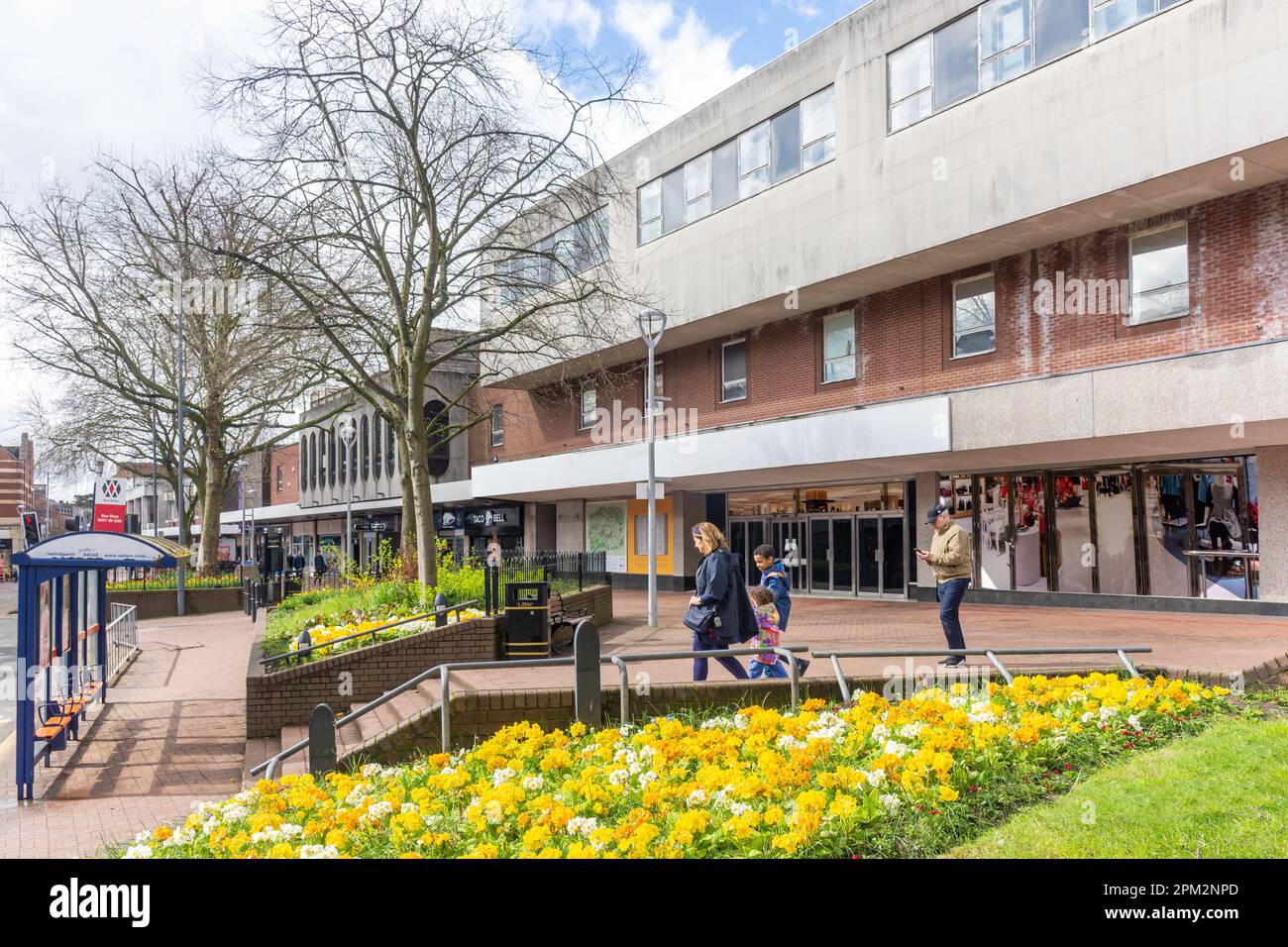 The Parade, la città reale di Sutton Coldfield, West Midlands, Inghilterra, Regno Unito Foto Stock