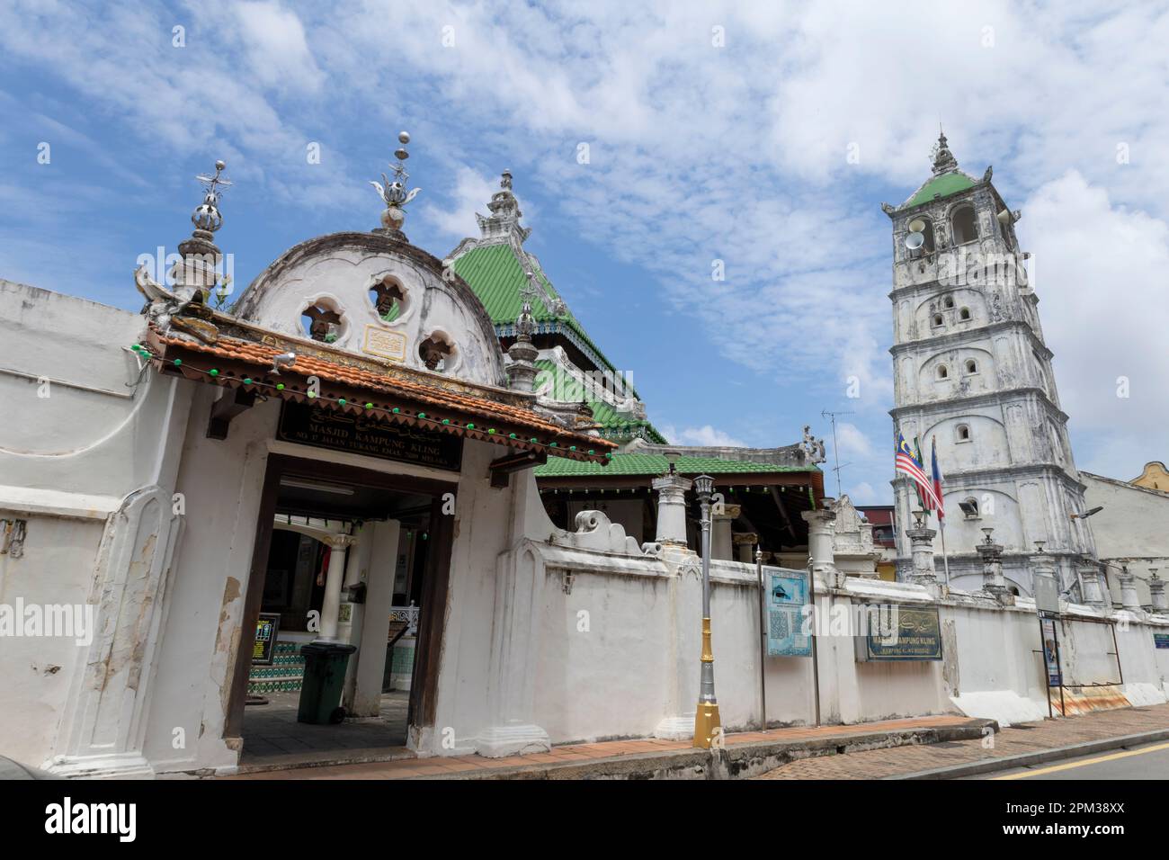 Moschea Kampung Kling a Malacca, Malacca, Malesia. Originariamente costruito nel 1748 Foto Stock