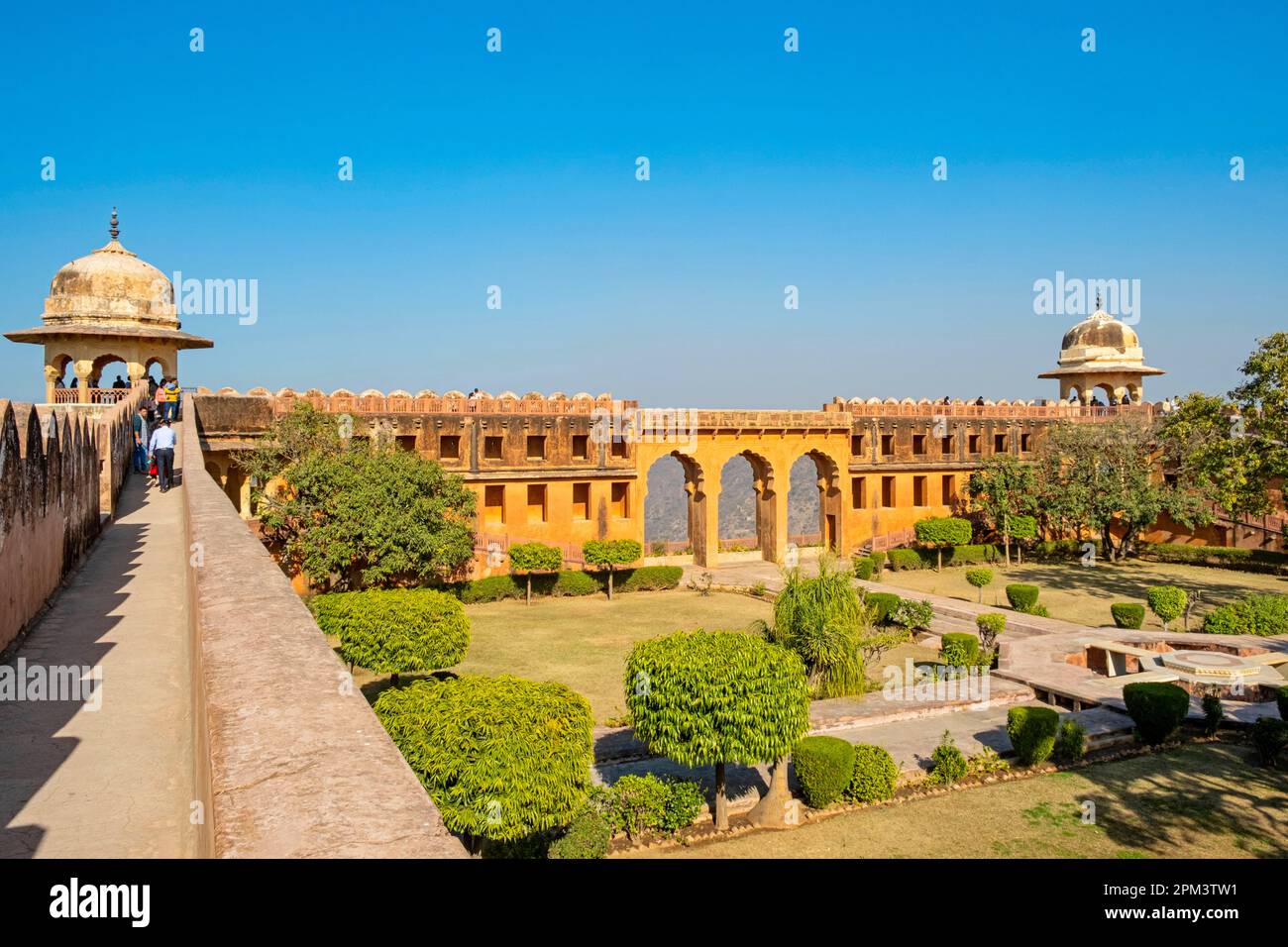 India, stato del Rajasthan, Jaipur, patrimonio mondiale dell'UNESCO, cittadella di Jaigarh (Jaigarth), costruita da Sawai Jai Singh II nel 1726 Foto Stock