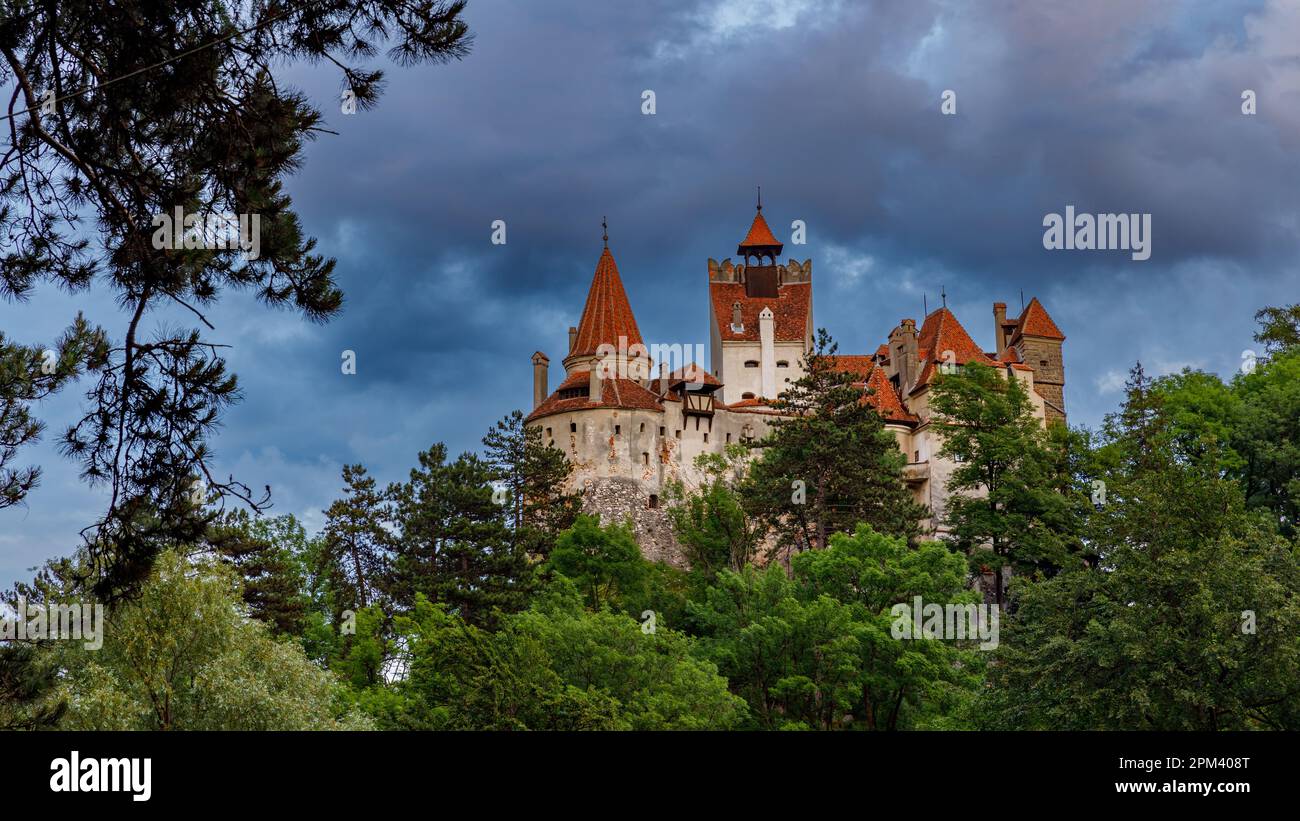 Il Castello di Dracula di Bran in Romania Foto Stock
