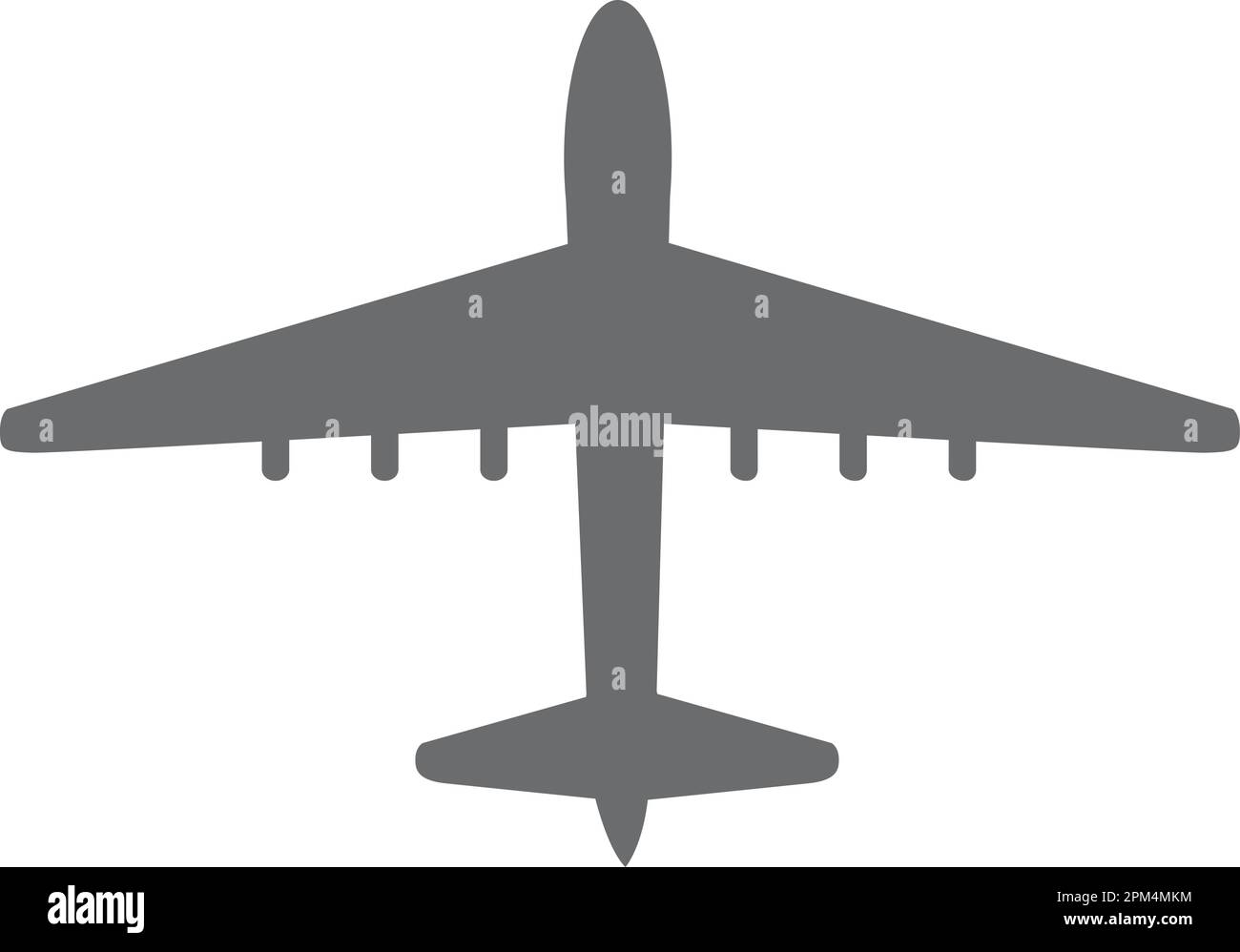 icona dell'aereo isolata su sfondo bianco Illustrazione Vettoriale