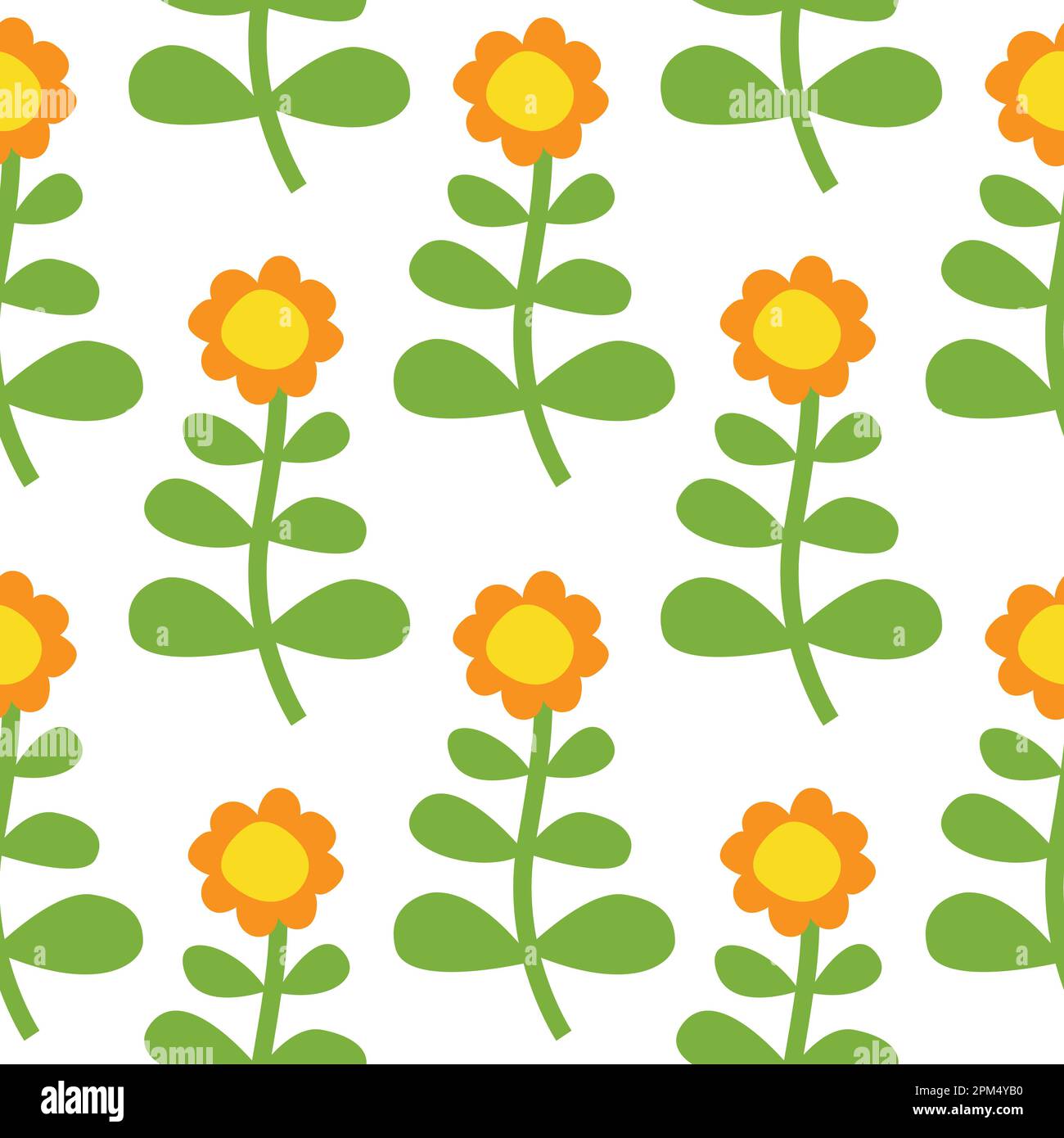 Motivo senza cuciture con fiori in stile retrò. Illustrazione Vettoriale