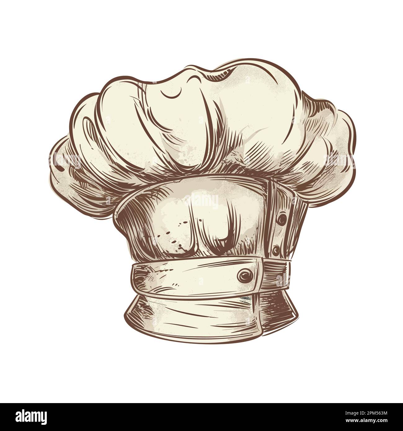 Schizzo del cappello dello chef. Illustrazione vettoriale della vendemmia  di cottura eps 10 Immagine e Vettoriale - Alamy
