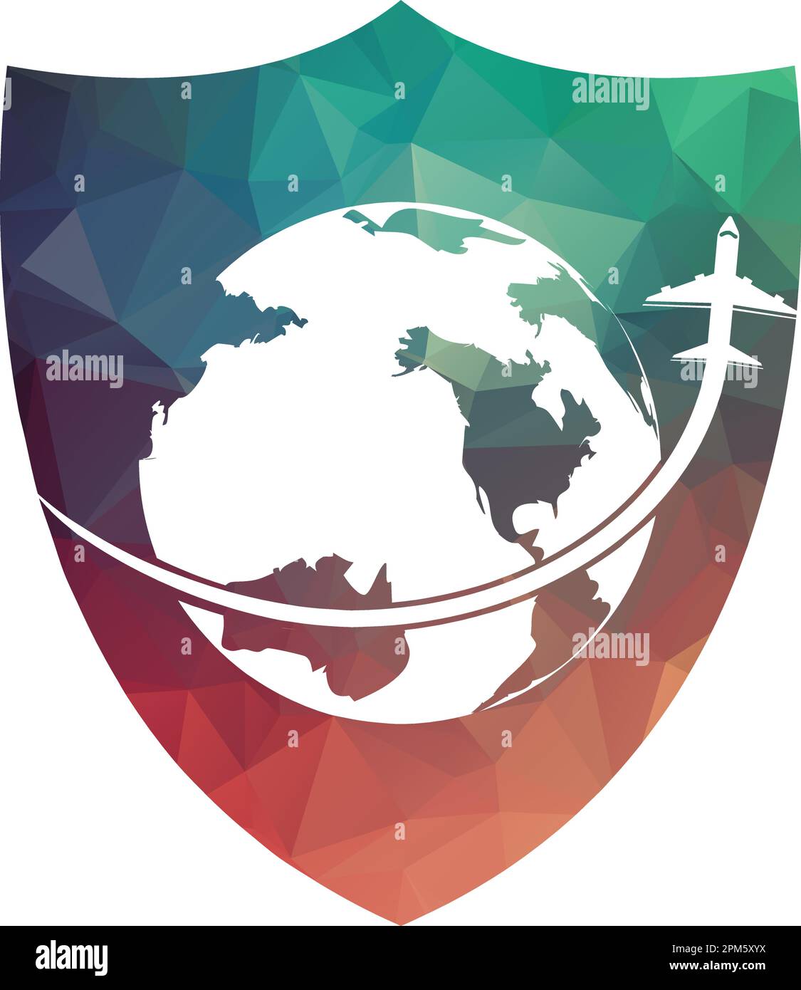 Modello del logo vettoriale dell'agenzia di viaggi. Modello logo vacanza globo viaggio logo vettore design.agenzia viaggi logo modello vettore Illustrazione Vettoriale