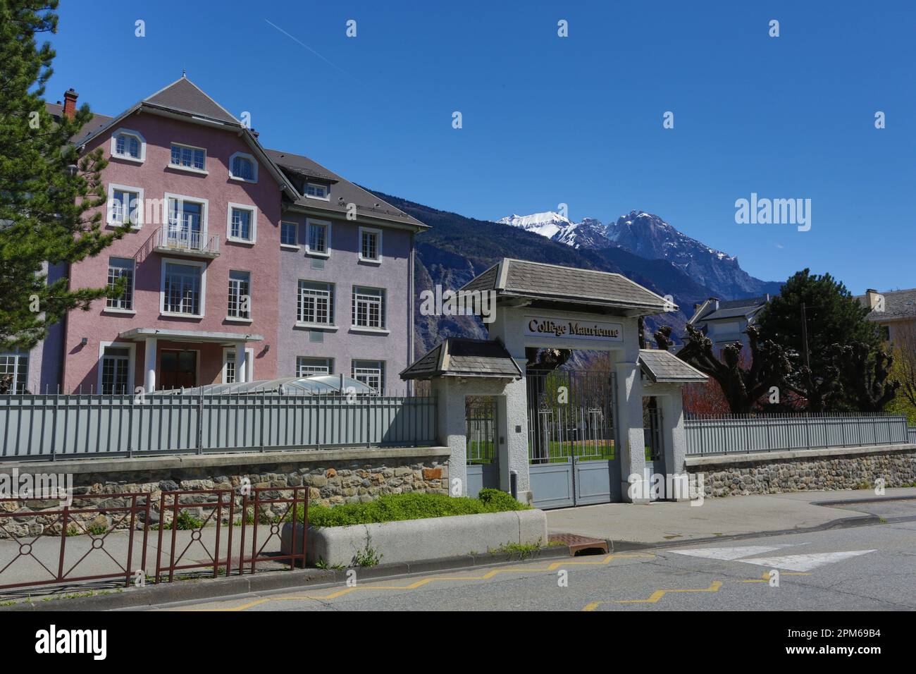 College Maurienne de Saint-Jean-de-Maurienne Foto Stock