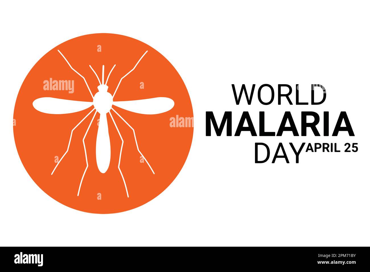 Giornata mondiale della malaria. Illustrazione vettoriale. Elemento di design per striscioni, poster o stampe. Illustrazione Vettoriale