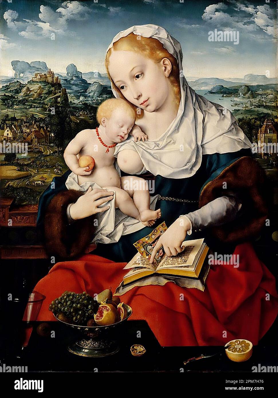 Joos van Cleve | la Vergine col Bambino | il Museo Metropolitano d'Arte Artista: Joos van Cleve (Netherlandish, Cleve ca. 1485–1540/41 Anversa) e A. Foto Stock