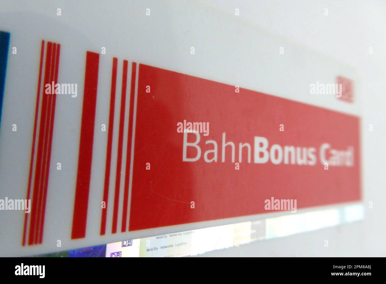 Bahn Card / Bahn Bonus Card / DB Foto Stock