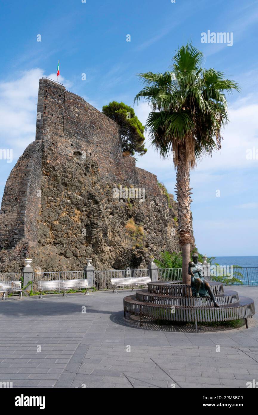 Italia, Sicilia, provincia di Catane, Aci Castello, il castello normanno Foto Stock