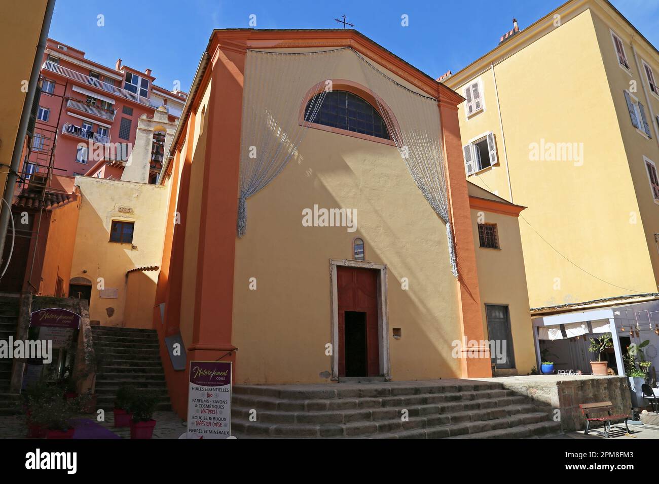 Oratoire San Rucchellu (Chiesa di Saint RAndré), Rue Cardinal Fesch, Ajaccio, Corse-du-Sud, Corsica, Francia, Mar Mediterraneo, Europa Foto Stock