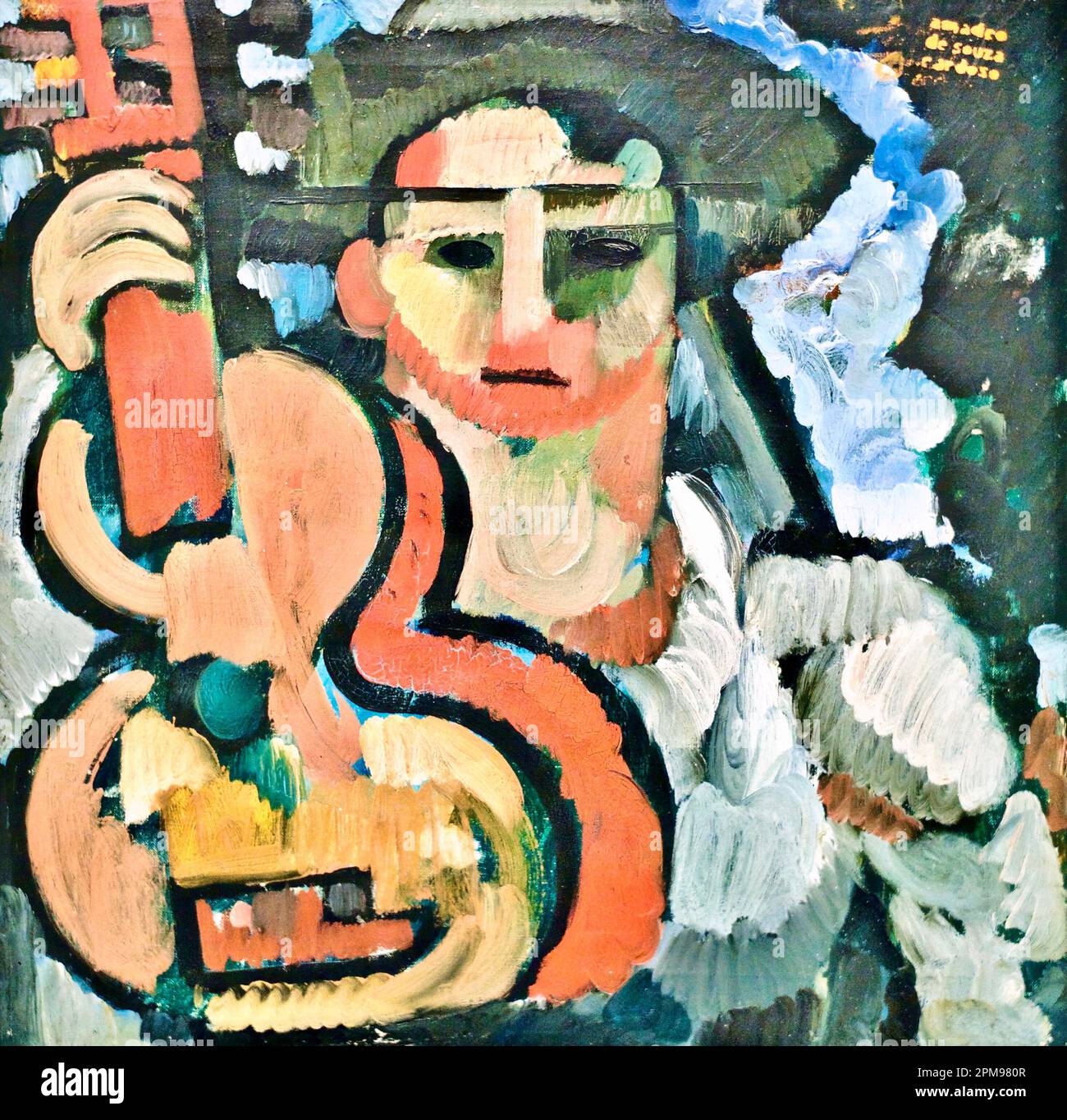 Amadeo de Souza-Cardoso - Cavaquinho - chitarra piccola - 1914-1915 Foto Stock