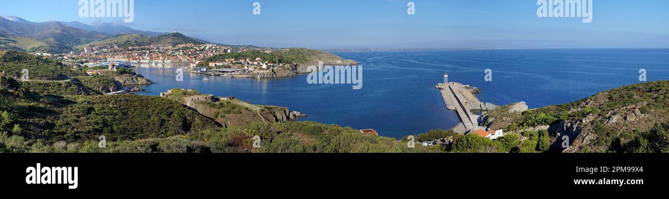 Port Vendres, Pyrénées-Orientales, Languedoc-Roussillon, Francia meridionale, Francia, Europa Foto Stock