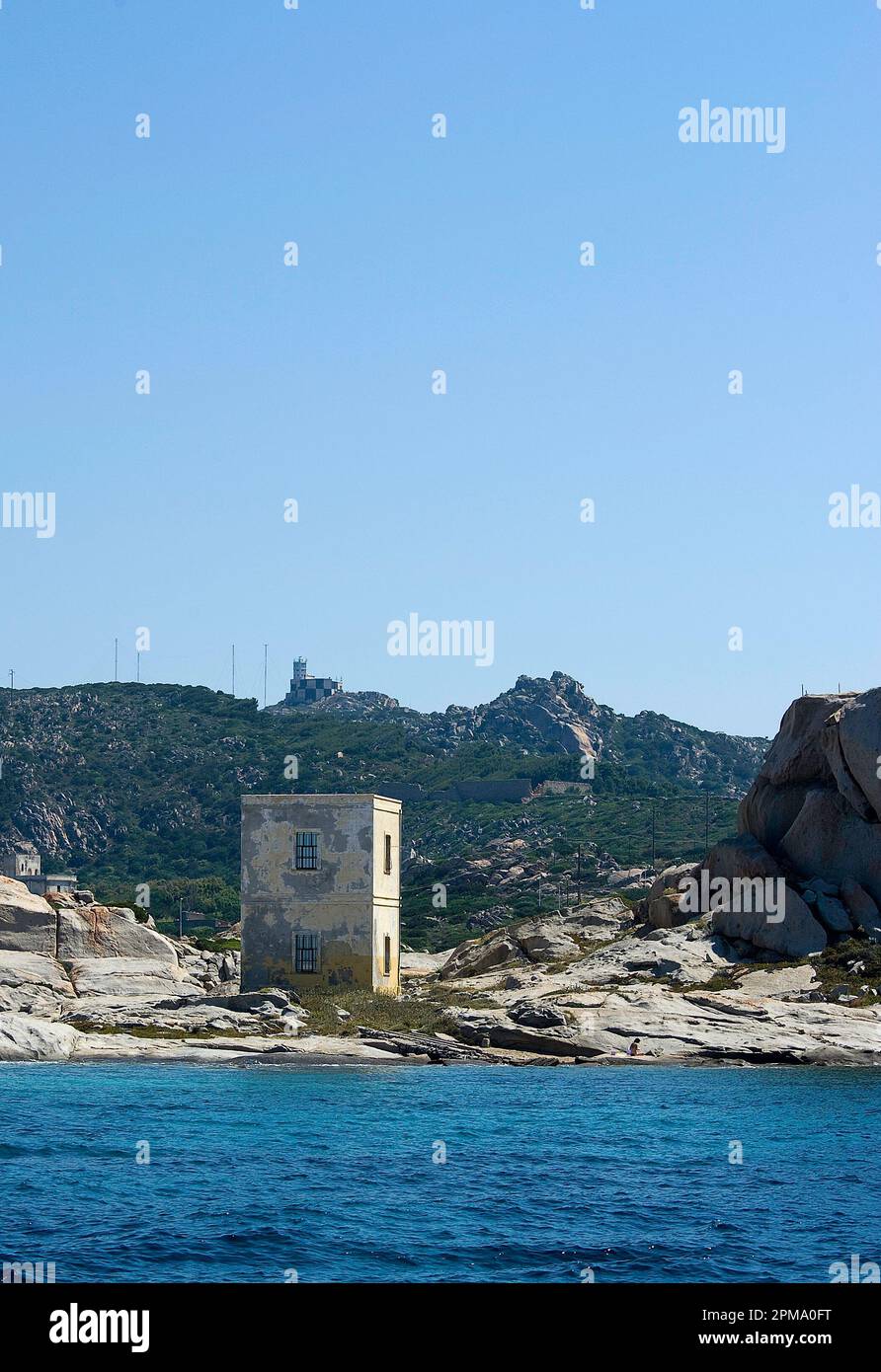 Punta Tegge. Parco Nazionale Arcipelago de la Maddalena. OT. Sardegna. Italia Foto Stock