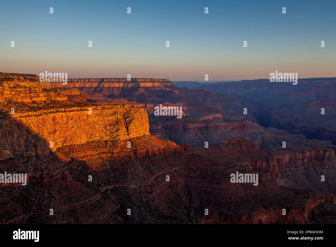 Moran Point, Grand Canyon Nationalpark, Arizona, Stati Uniti Foto Stock