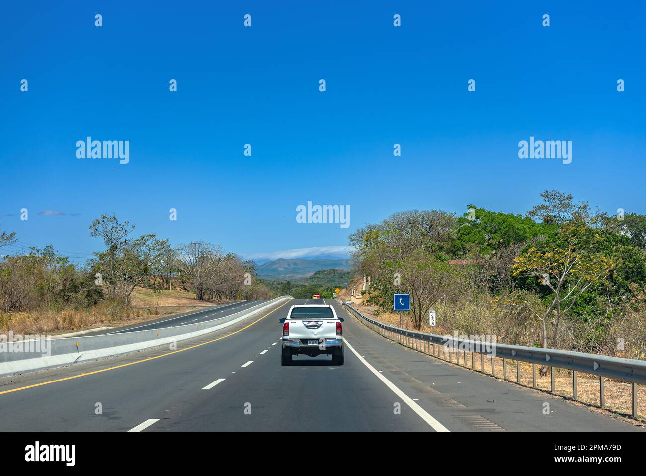 Paesaggio a Pan American Highway nel Distretto Chiriqui, Panama Foto Stock