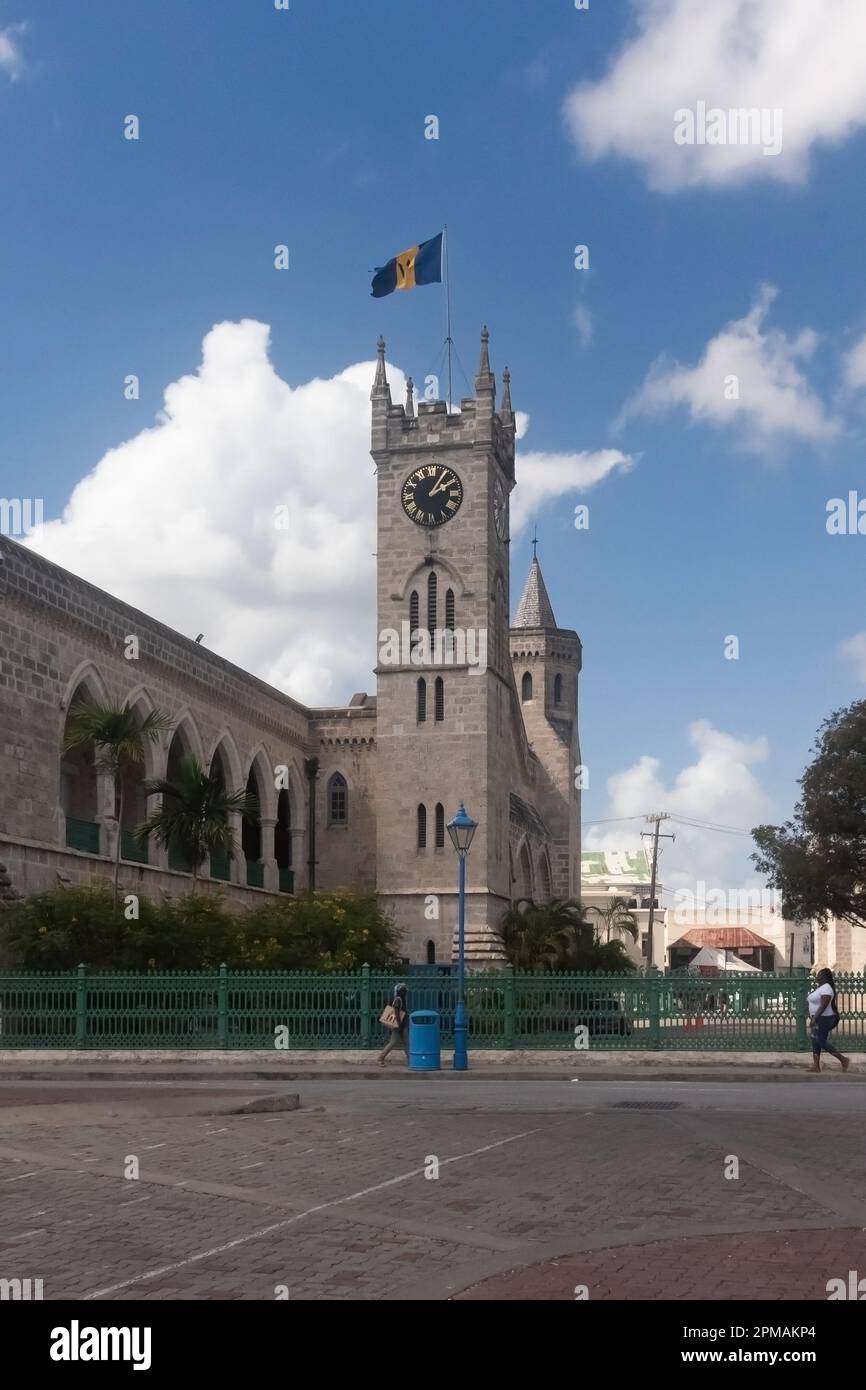 Little Big ben , Torre dell'orologio, Parlamento, Bridgetown, Barbados, Caraibi Foto Stock