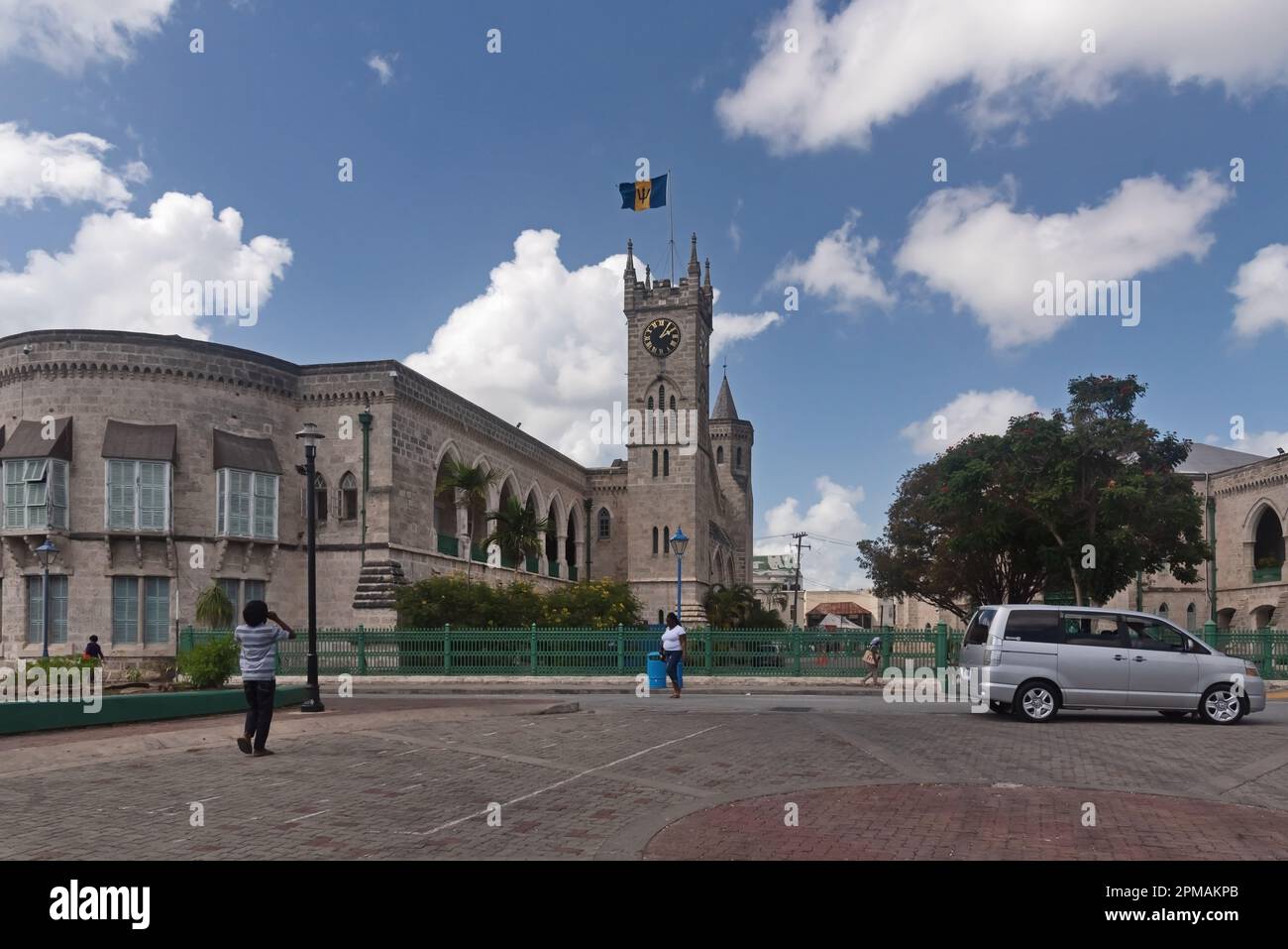 Little Big ben , Torre dell'orologio, Parlamento, Bridgetown, Barbados, Caraibi Foto Stock