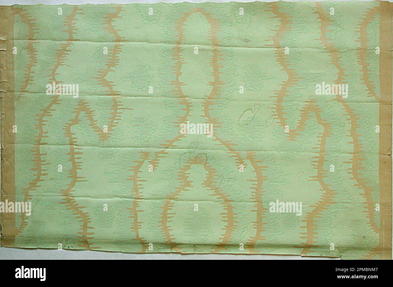 Parete laterale (USA); stampata a macchina su carta senza messa a terra; 32 x 49 cm (12 5/8 x 19 5/16 pollici) Foto Stock
