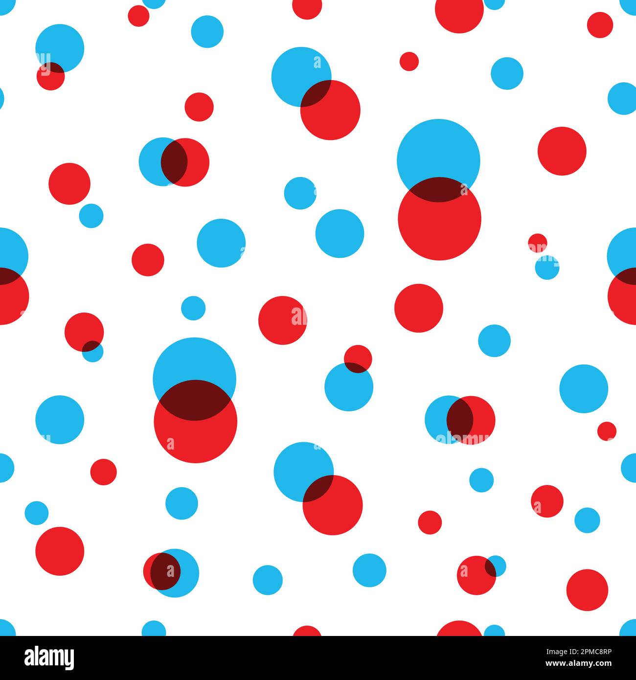 polka punto senza cuciture modello vettoriale sfondo geometrico rosso isolato Illustrazione Vettoriale