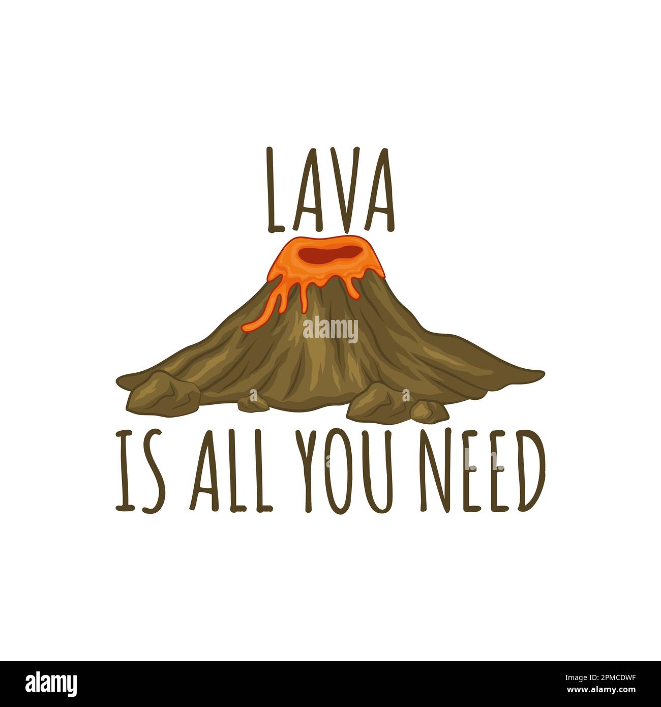 Lava è tutto ciò di cui hai bisogno, Love Typography quote Design per T-Shirt, Mug, Poster o altro materiale promozionale. Illustrazione Vettoriale