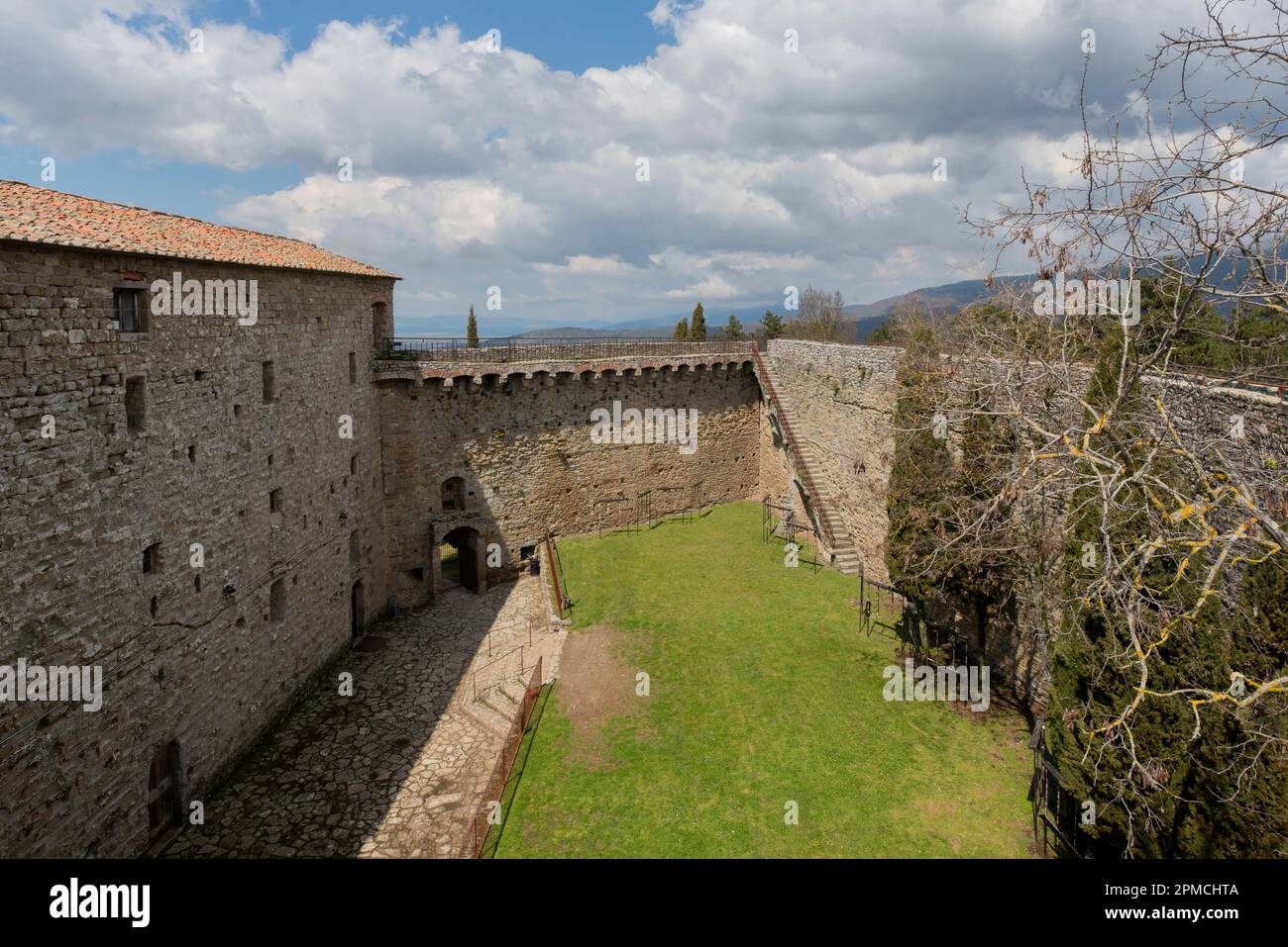 Fortezza di Girifalco a Cortona, Italia Foto Stock