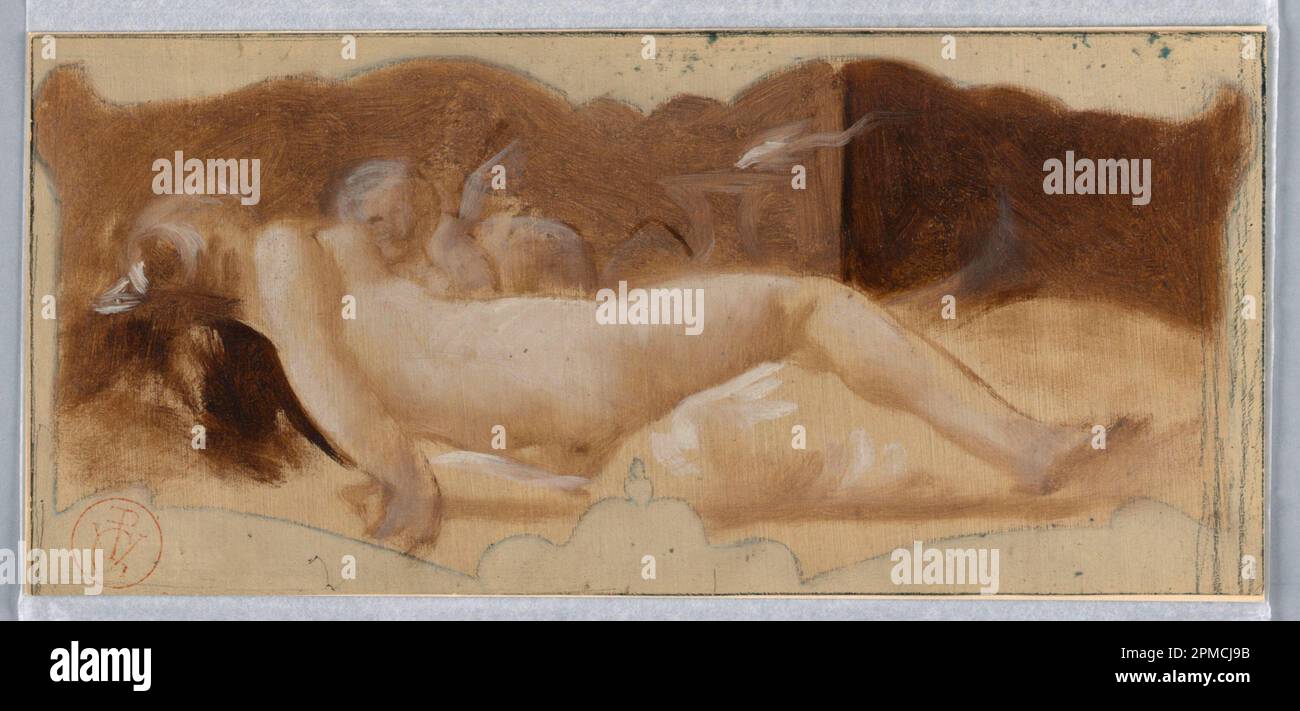 Disegno (Francia); Pierre-Victor Galland (Svizzera, attiva Francia, 1822 - 1892) Foto Stock