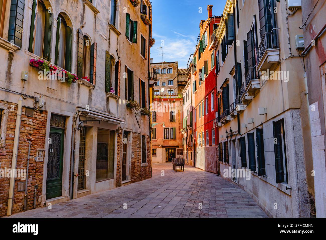 Vicolo di Venezia, Italia Foto Stock