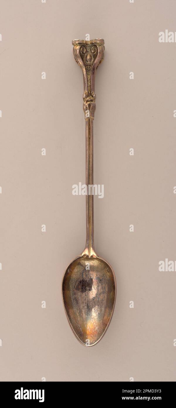 Cucchiaio (Francia); prodotto da Lambert & Jozan, Veuve; argento; L x P x P: 17 x 3,2 x 1,8 cm (6 11/16 x 1 1/4 x 11/16 pollici) Foto Stock