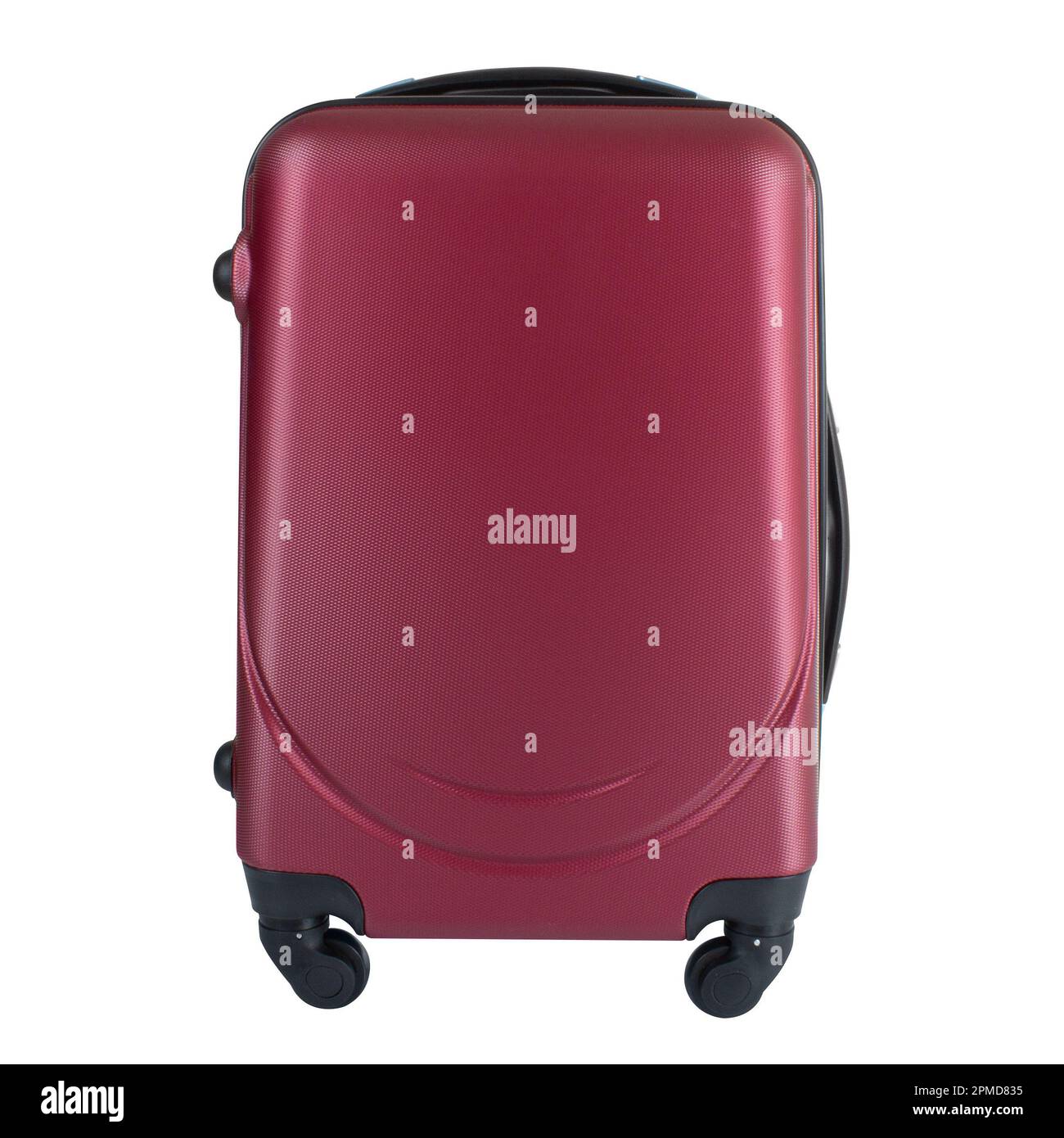 Vista frontale della valigia viola isolata su sfondo bianco con percorso di  aggancio, grande valigia in policarbonato, grande borsa da viaggio in  plastica Foto stock - Alamy