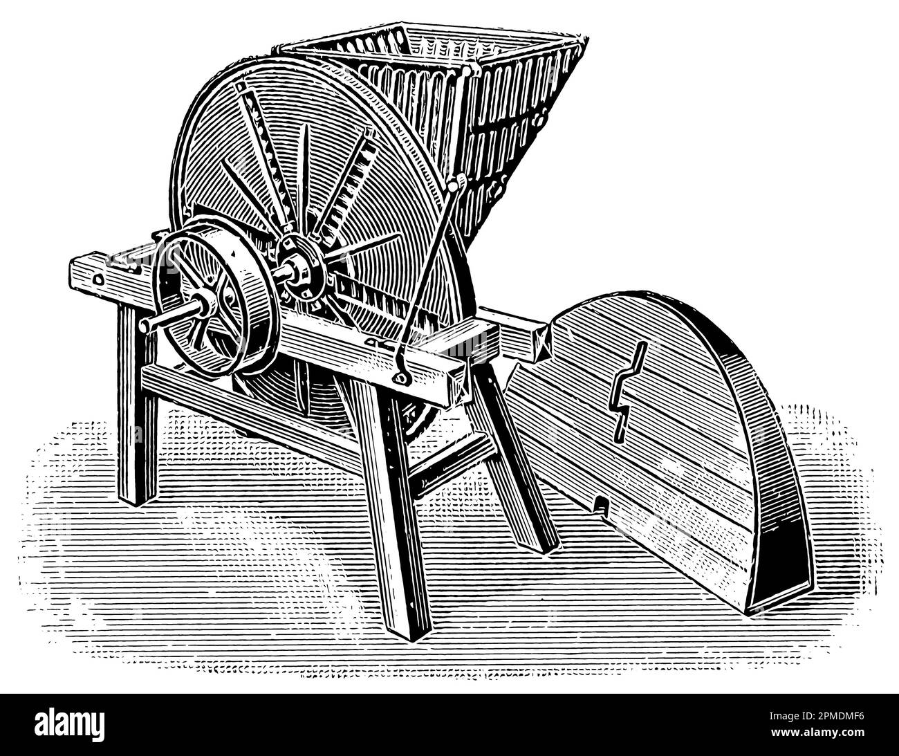 L'affettatrice di barbabietole. Pubblicazione del libro 'Meyers Konversations-Lexikon', Volume 2, Lipsia, Germania, 1910 Foto Stock