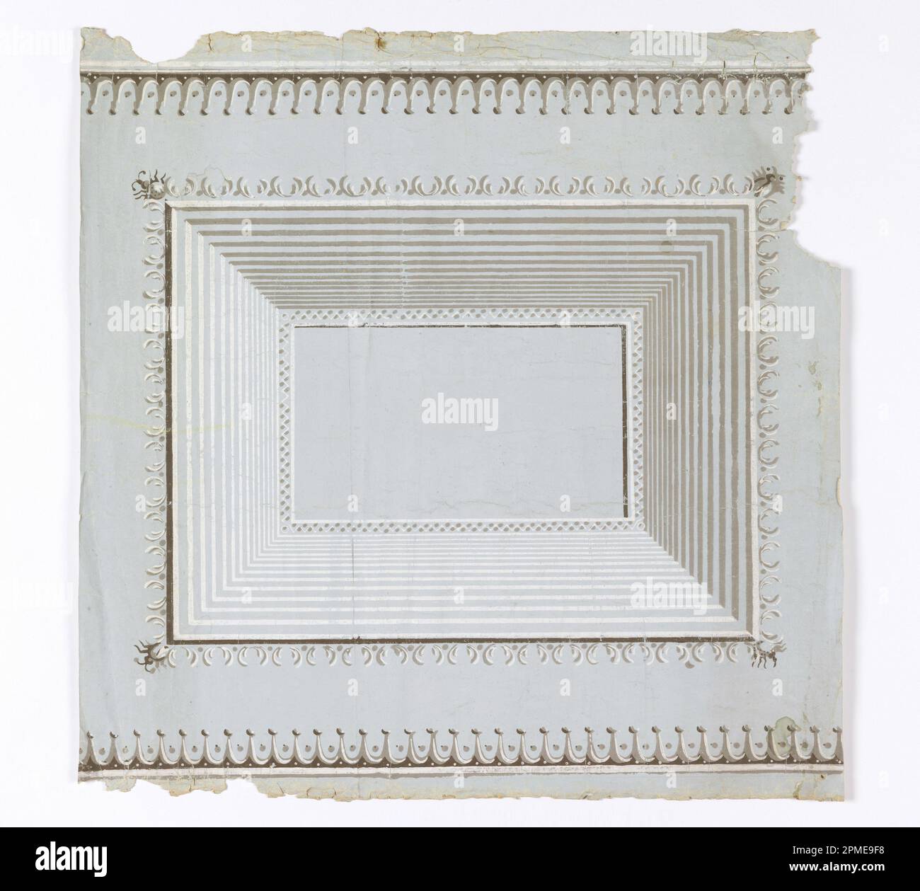 Dado (Francia); stampato a blocchi su carta fatta a mano; 59 x 59,5 cm (23 1/4 x 23 7/16 pollici) Foto Stock