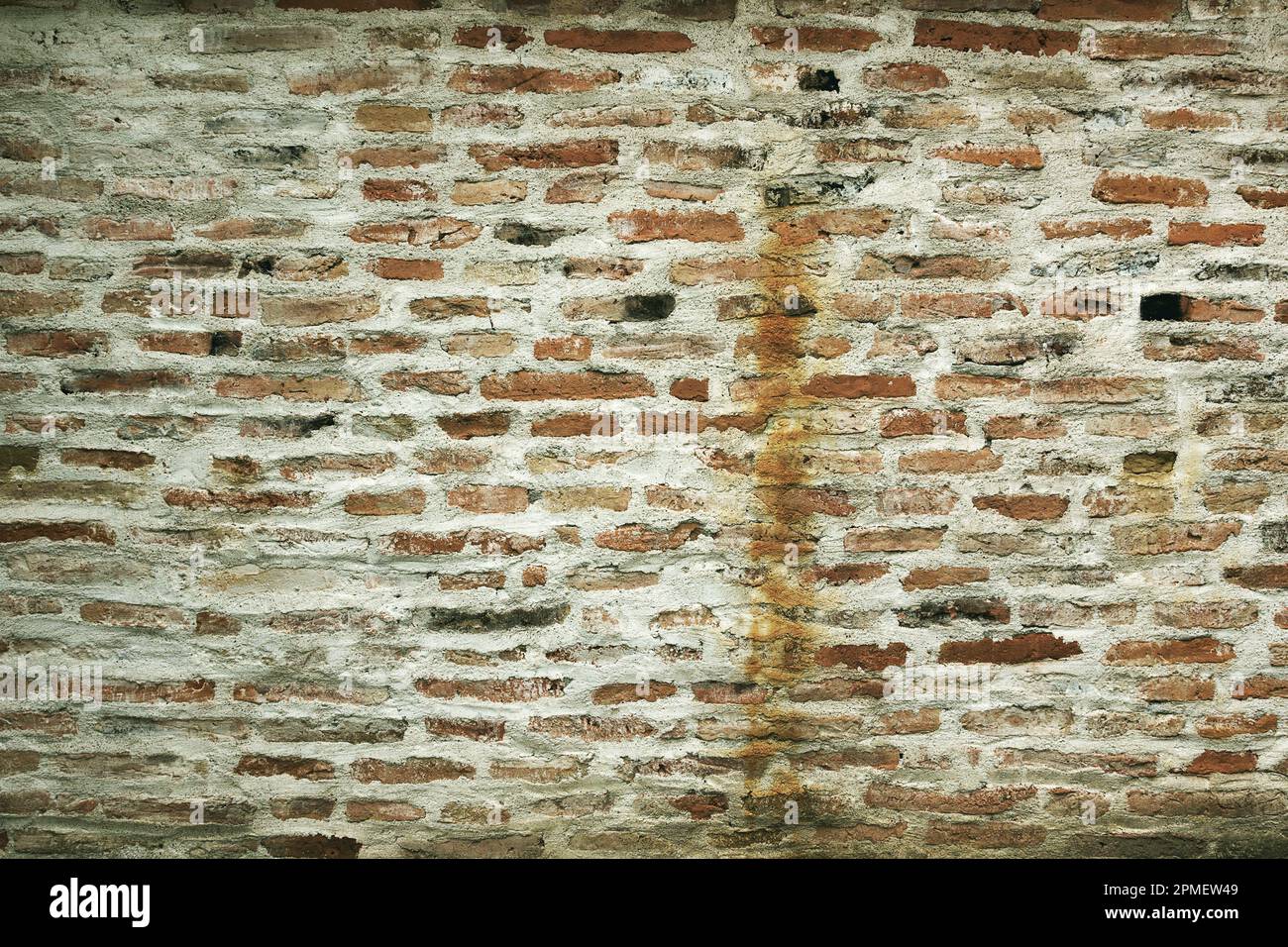 ruvido vecchio muro di mattoni struttura pronto per il tuo progetto Foto Stock
