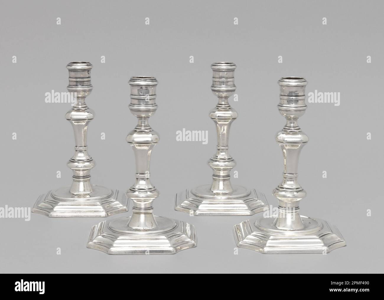 Candelabri [4] (Irlanda); prodotto da William Williamson, John Hamilton; argento Foto Stock