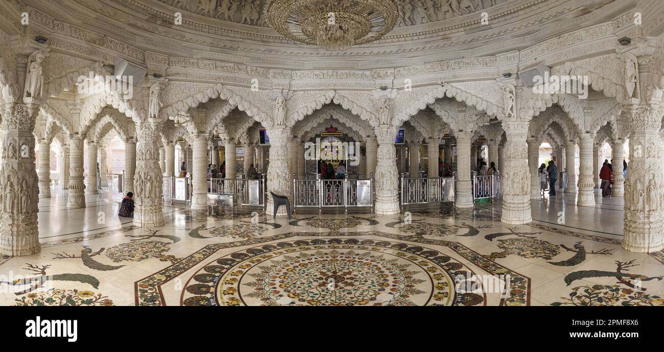 India, Gujarat, Bhuj, Shree Swaminarayan tempio Foto Stock