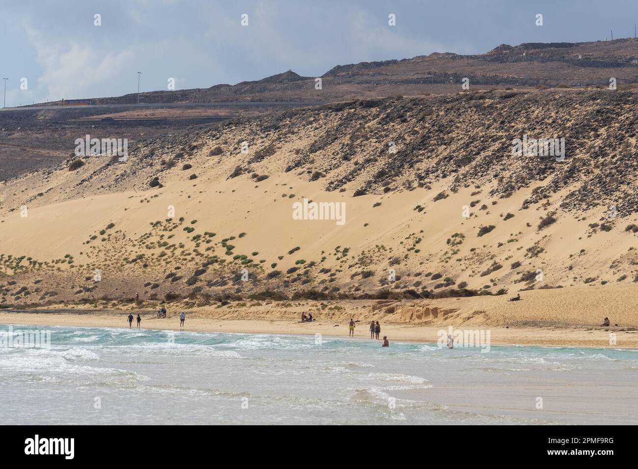 Spagna, Isole Canarie, Fuerteventura, Costa calma, Sotavento Beach Foto Stock