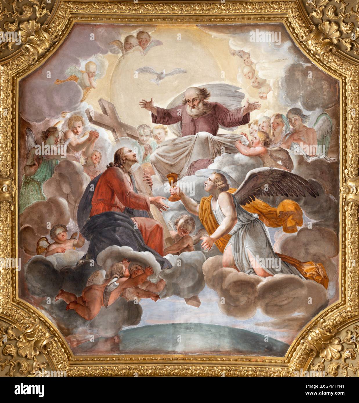 Nella Messa Rappresenta Il Sacrificio Di Gesù Basilica di santa maria delle vigne cristiana immagini e fotografie